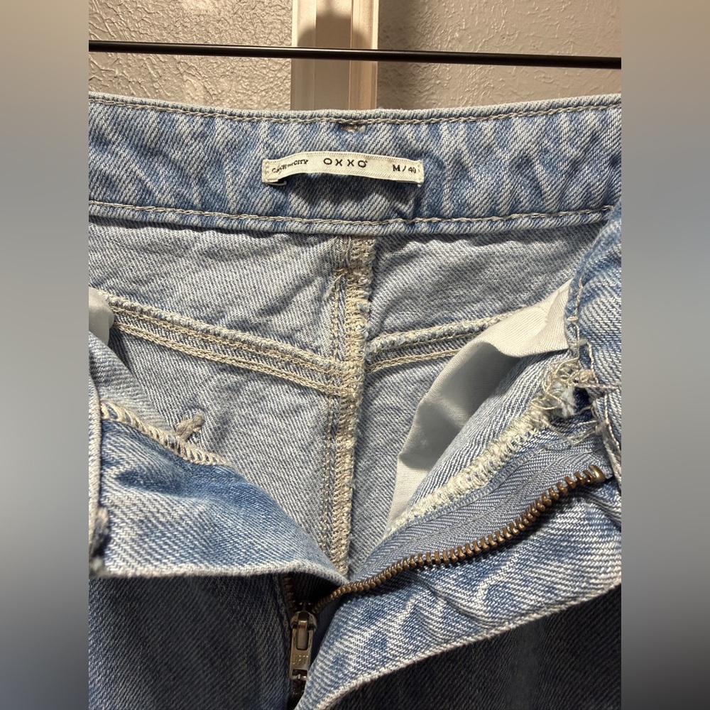 OXXO Jeans Blue Ultra High Rise Straight Fit Denim Pants - Picture 7 of 12